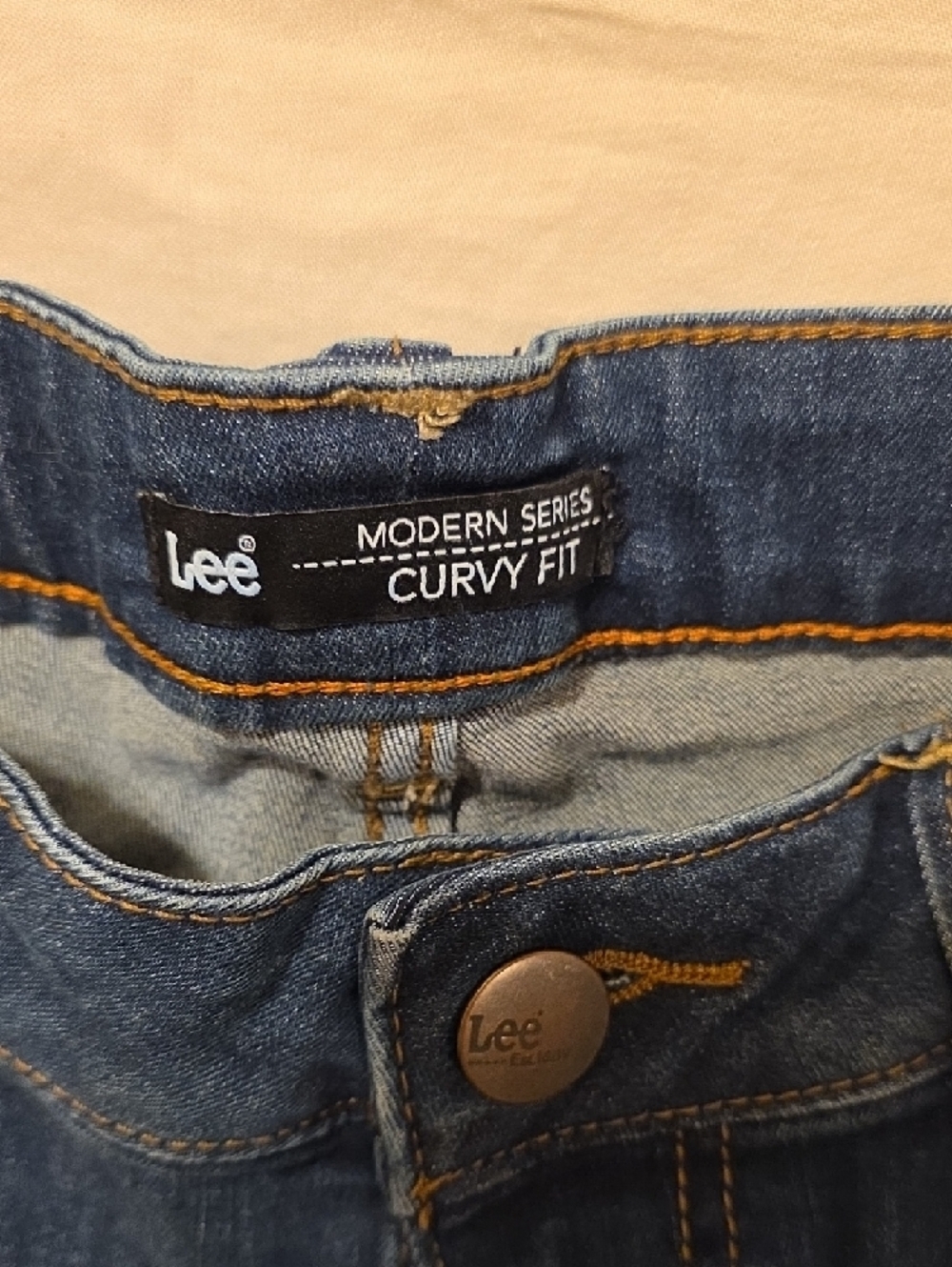 Lee Indigo Denim Bermuda Shorts - Picture 2 of 6